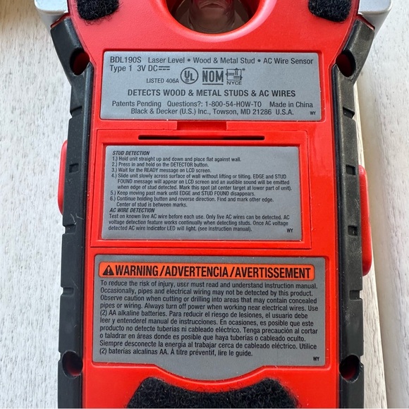 Black & Decker BullsEye Auto-Leveling Laser with Case BDL190S - Picture 8 of 15